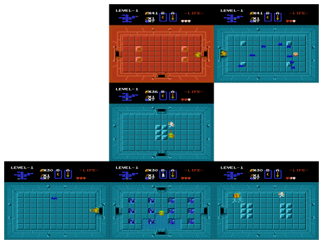 All the chambers i was able to explore on Day 3 in the blue temple. 