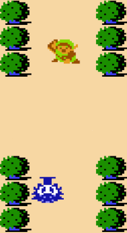 Octorok drops 4 bombs